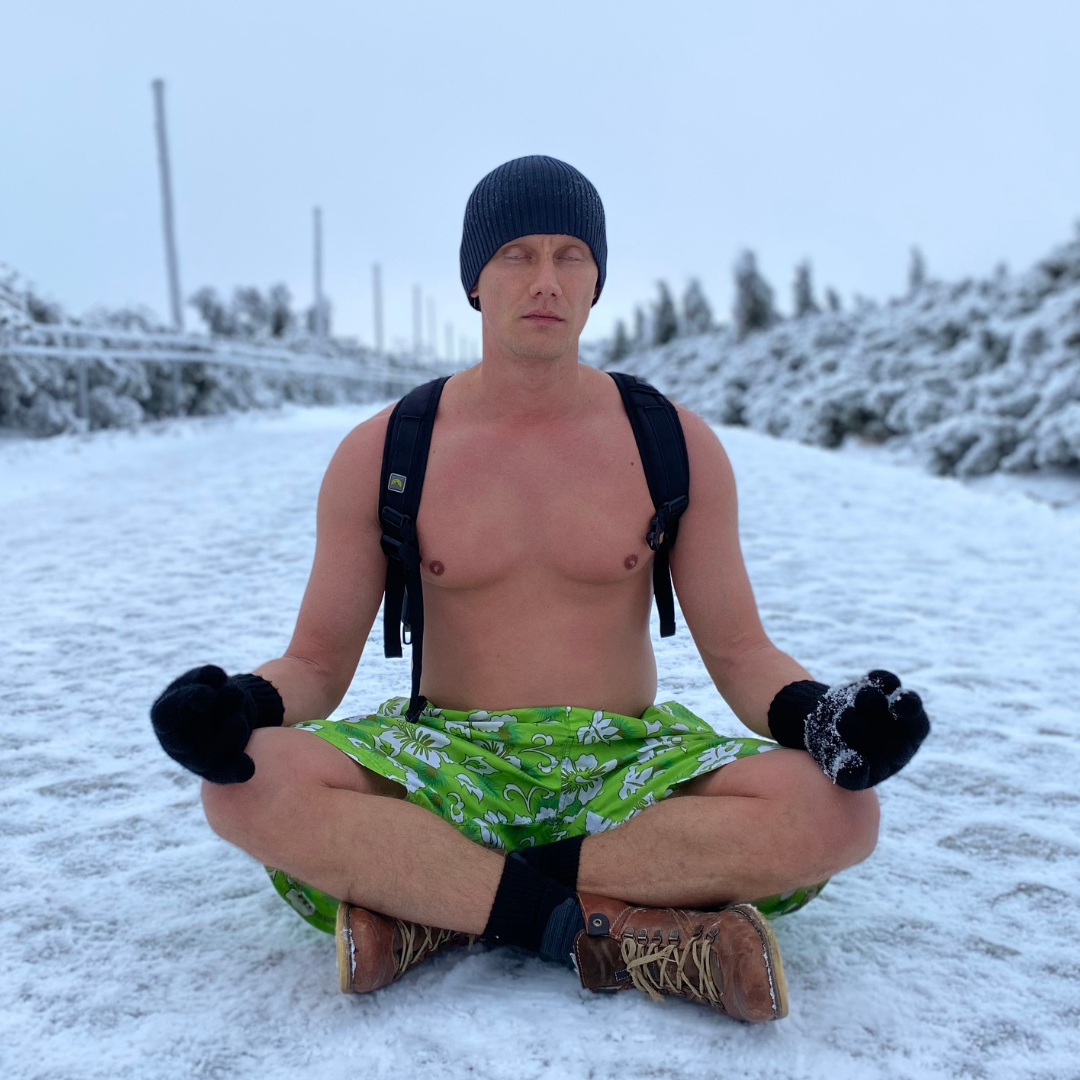 Medytacja na śniegu